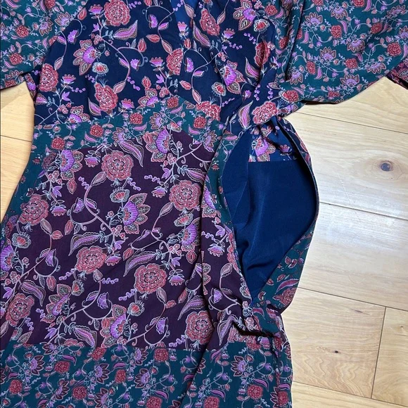 CAbi Multicolor Floral Long Sleeve Maxi Dress | Size Medium - Picture 10 of 11